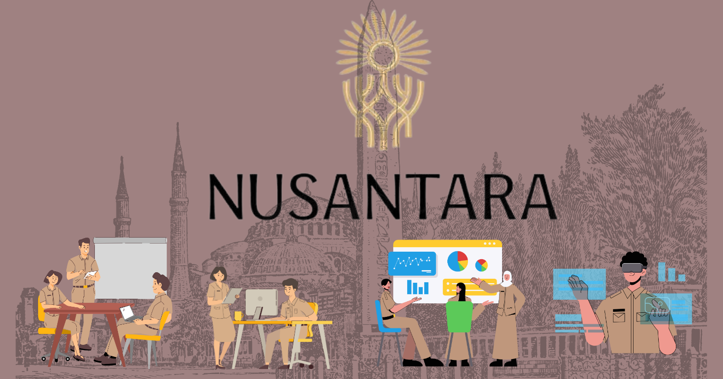 Gambar sampul ASN dan IKN : Antara Mimpi Ibu Kota Baru dan Realita Birokrasi