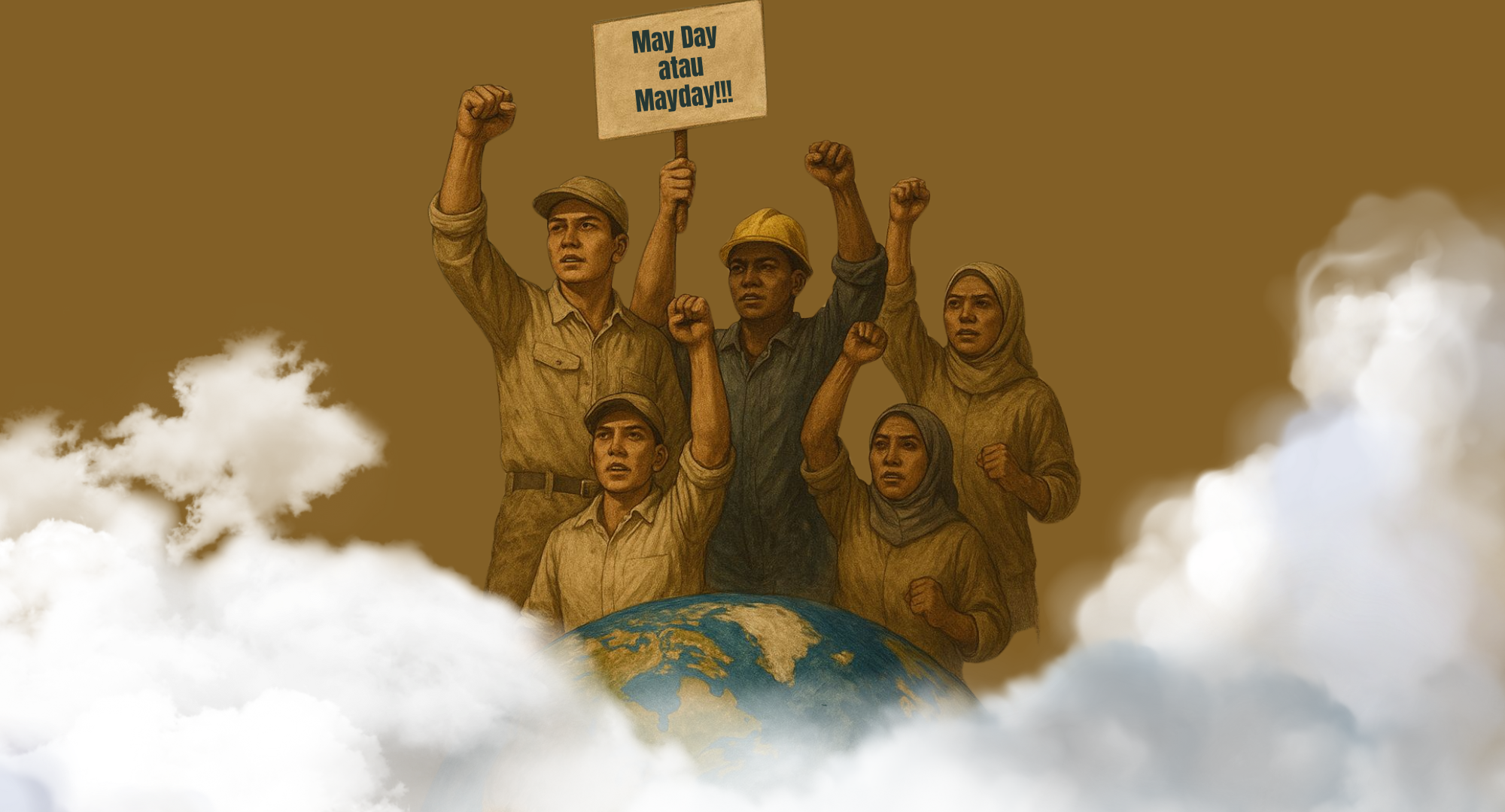 Gambar sampul ASN Bersuara, Buruh Bergerak: May Day milik Para Pekerja