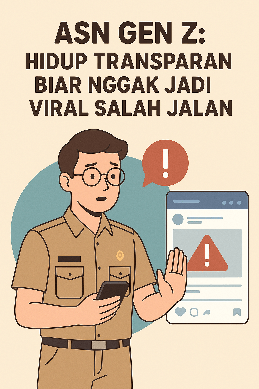 Gambar sampul ASN Gen Z: Hidup Transparan Biar Nggak Jadi Viral Salah Jalan