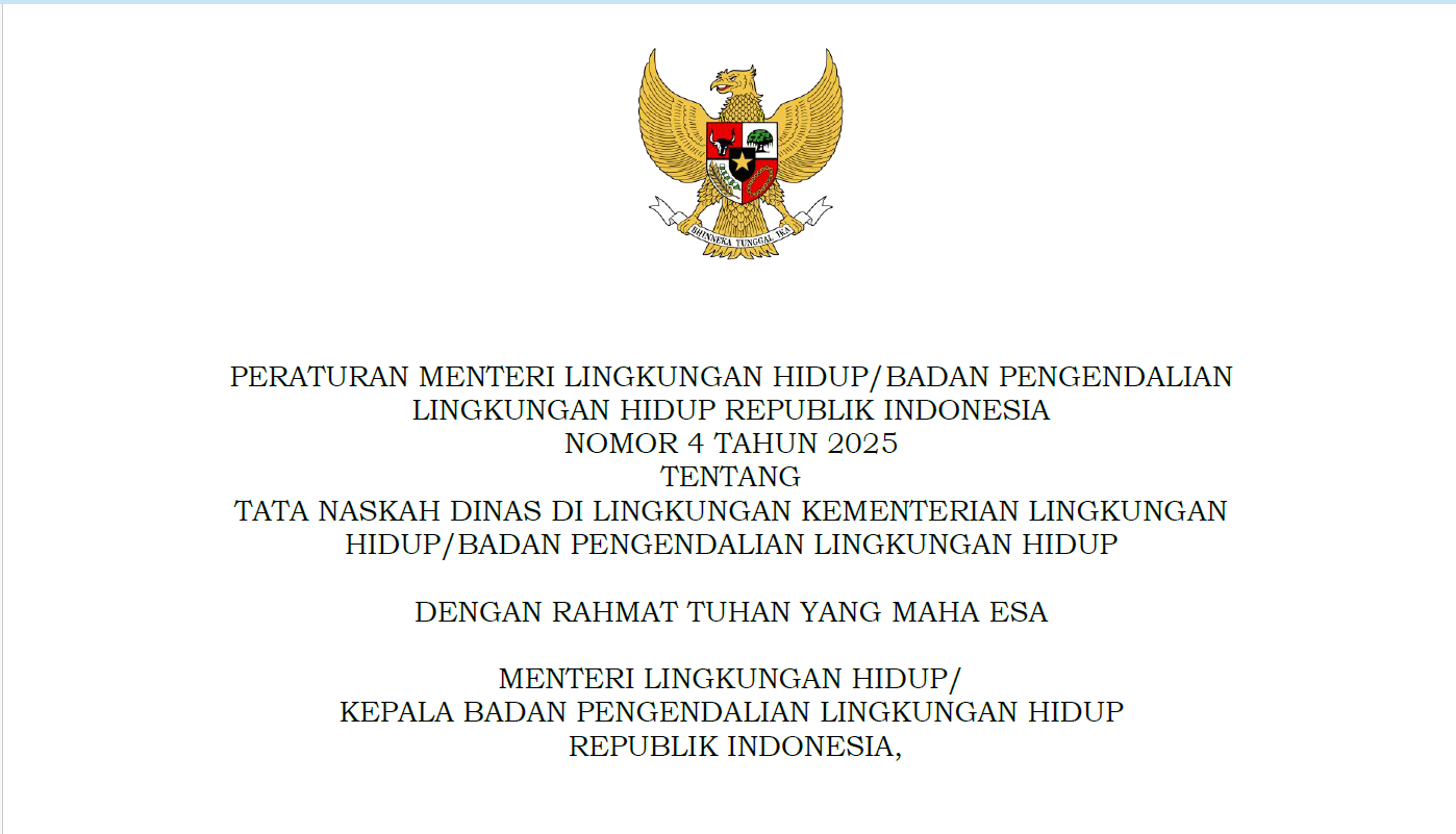 Gambar sampul Review Jenis Tata Naskah Dinas Memedomani PermenLH Nomor 4 Tahun 2025