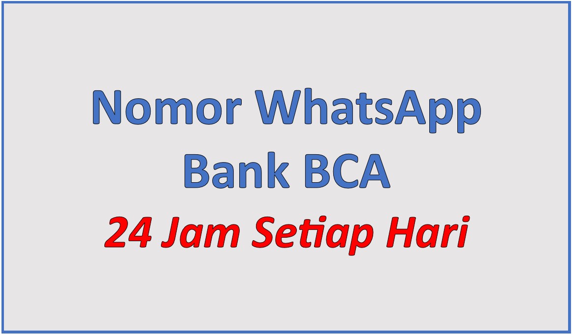 Gambar sampul Layanan Cs Halo BCA 24jam