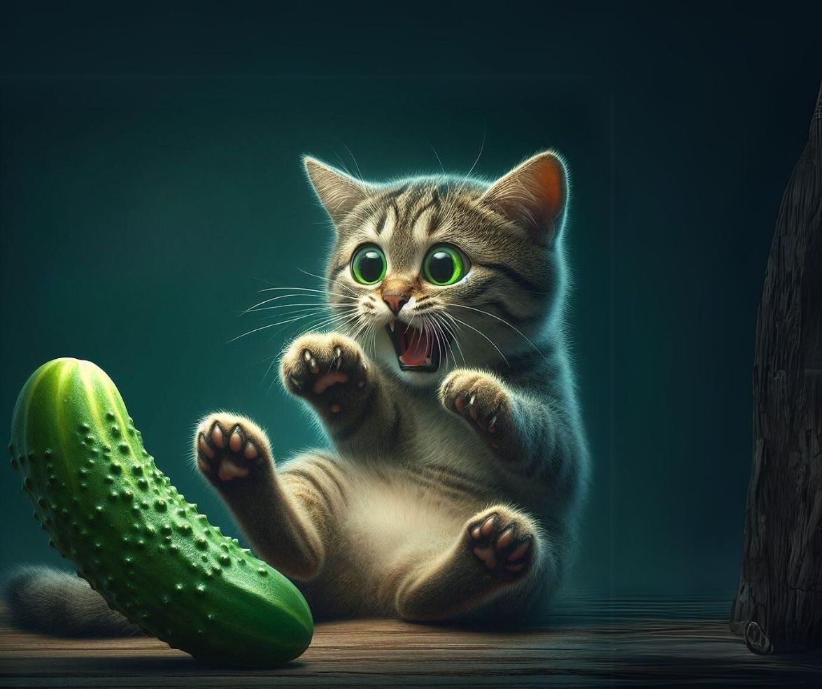 Mengapa Kucing Melompat Ketakutan Saat Melihat Mentimun? Mungkin Ini