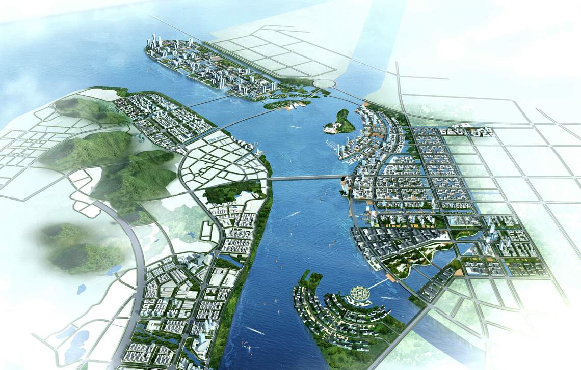Smart city illustration.