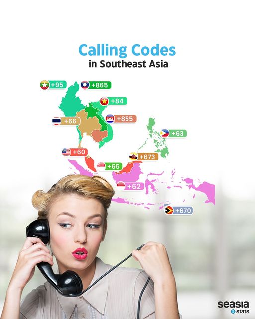 Calling Codes in Southeast Asia