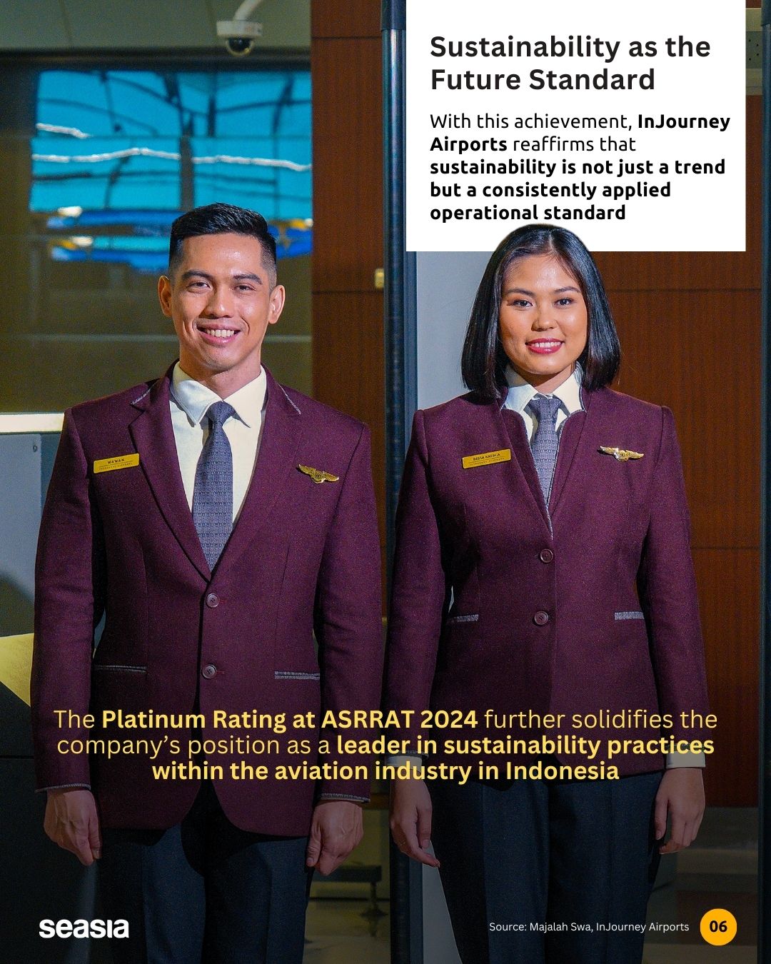 InJourney Airports Strengthens ESG Commitment with ASRRAT 2024 Platinum Rating