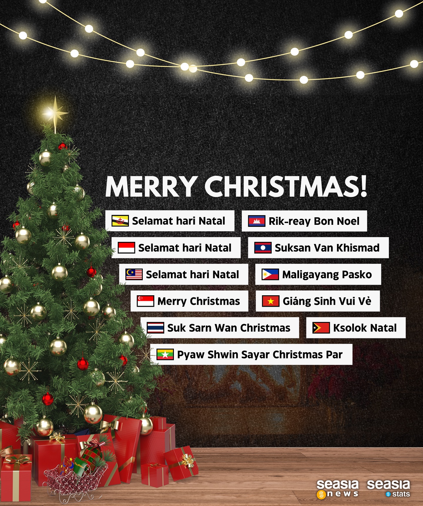 Merry Christmas in Southeast Asian Languages
