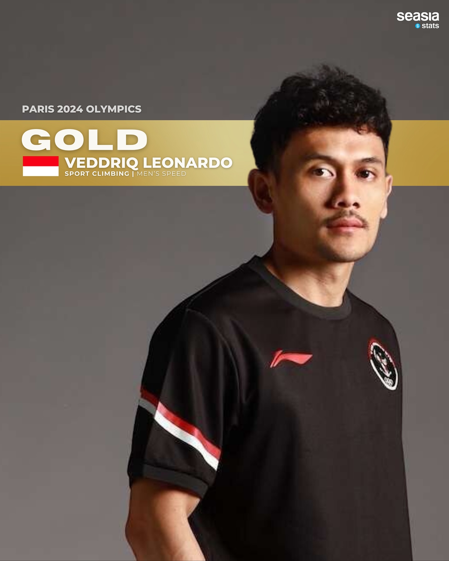 Paris 2024 Olympics | Gold: Veddriq Leonardo, Indonesia (Sport Climbing)