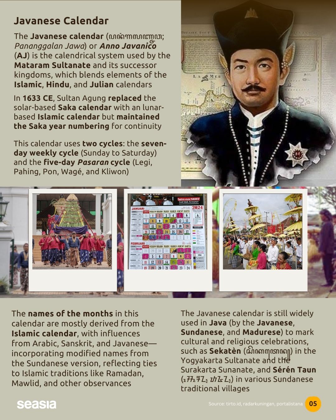 Southeast Asia has various distinct calendrical systems. What are they?