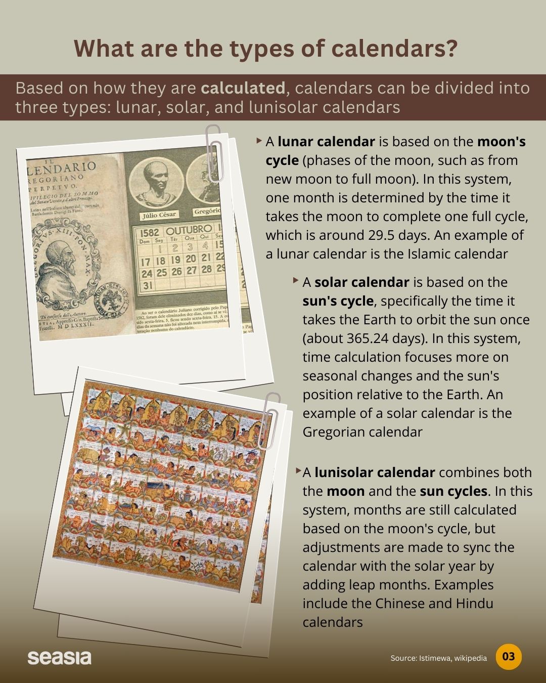 Southeast Asia has various distinct calendrical systems. What are they?